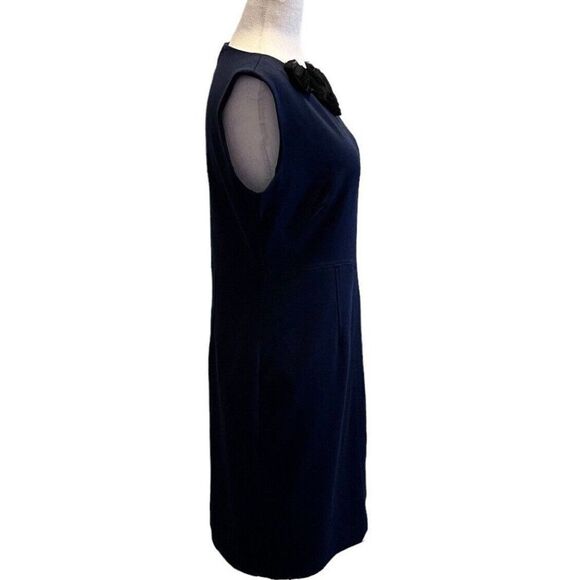Jessica Howard Sleeveless Navy Blue Sheath Dress Size 8 Business Professional - Picture 3 of 8